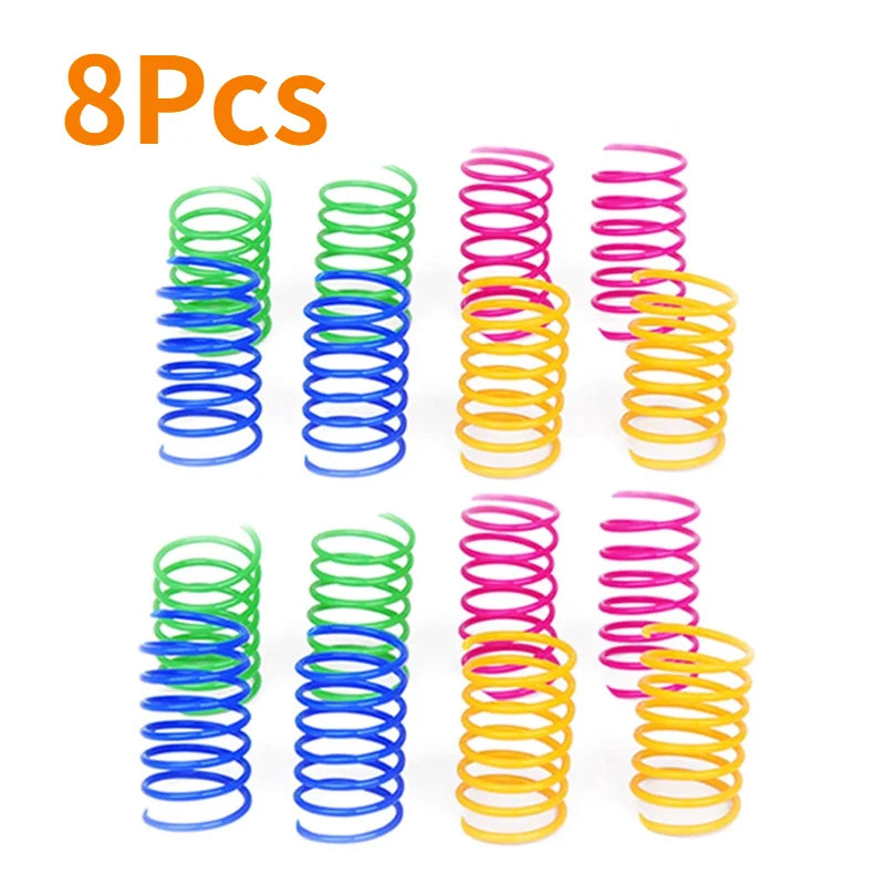 Spiral Cat Toy – Interactive Colorful Spring Toy for Cats