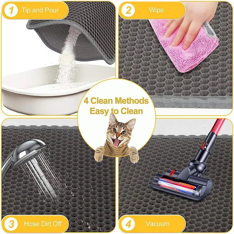 Cat Litter Mat – Waterproof Double Layer Litter Catcher