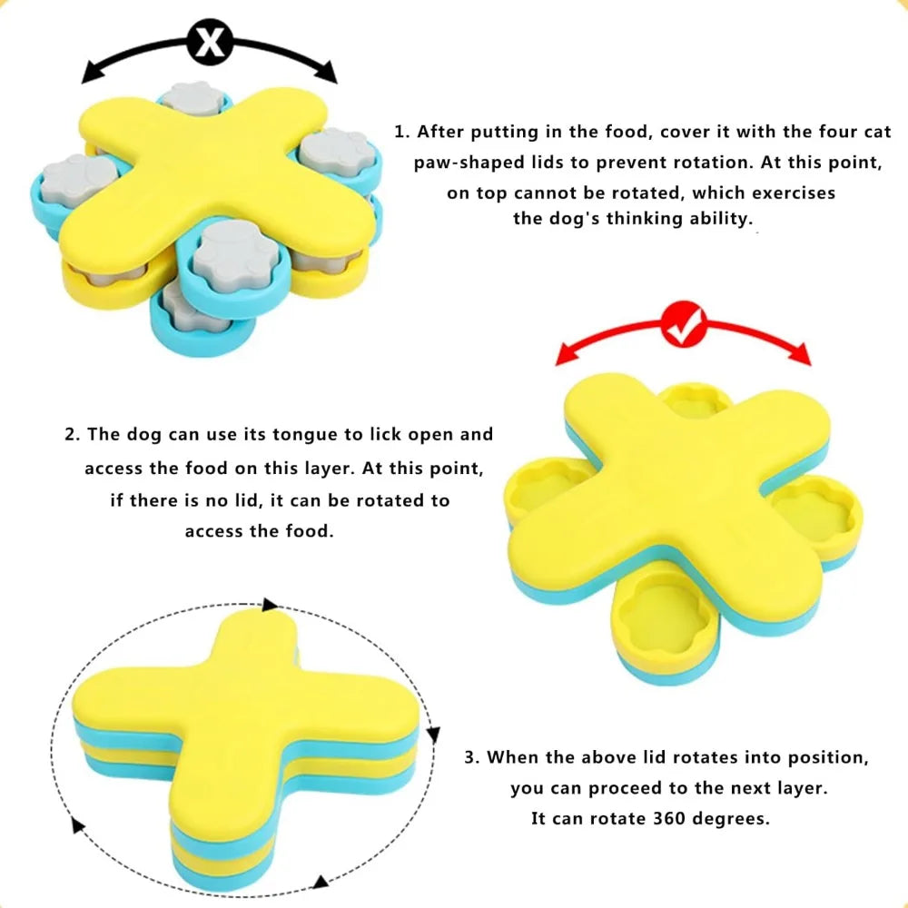 Dog Chew Toy Rubber Ball for Teeth Cleaning & Training