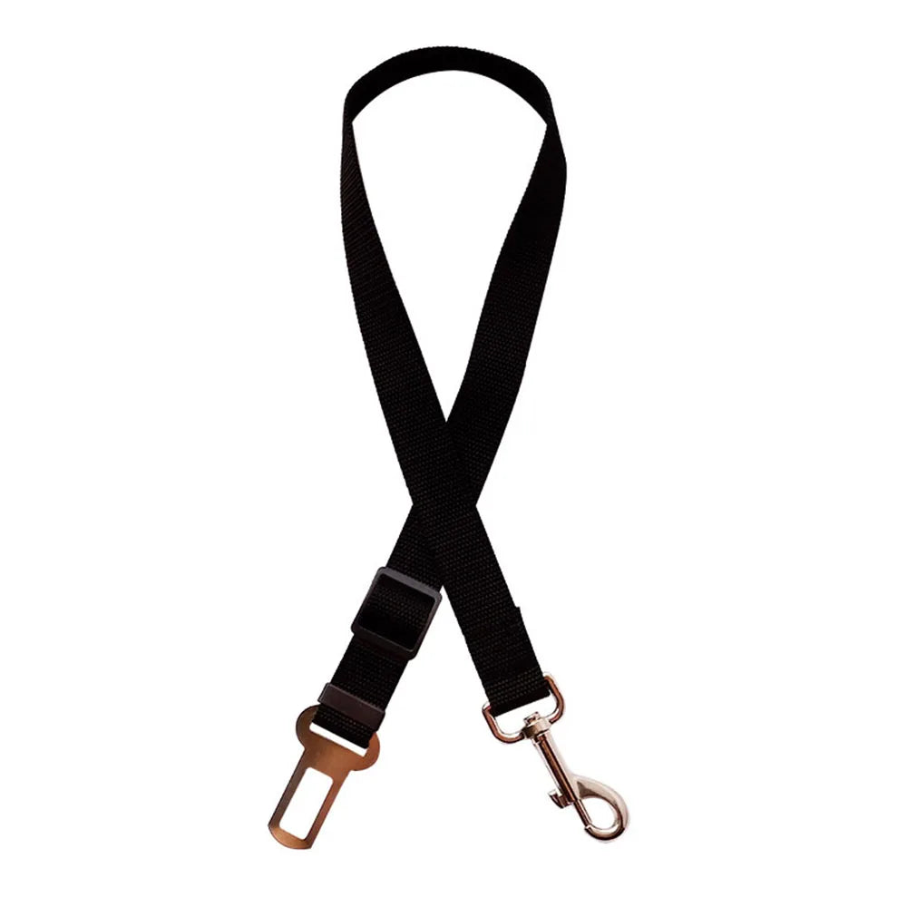 Adjustable Dog Car Seat Belt – Nylon Reflective Travel Harness