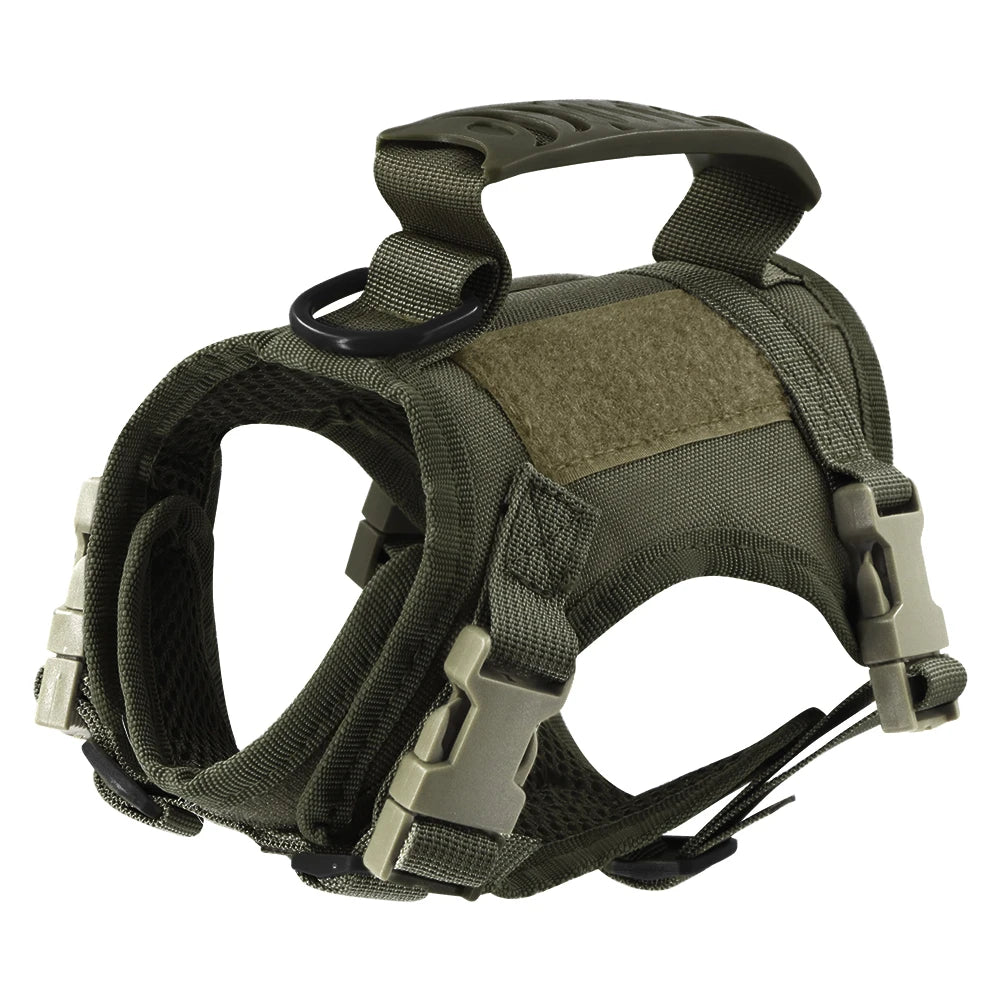 Tactical Cat Harness – Adjustable Soft Mesh Pet Vest