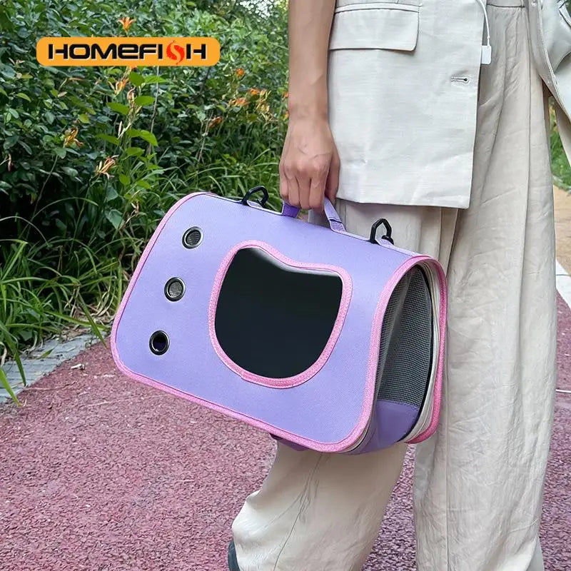 Cat Carrier Bag – Breathable Soft-Sided Travel Carrier for Cats & Dogs