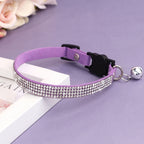 Pink Cat Collar with Rhinestones, Bell & Breakaway Buckle
