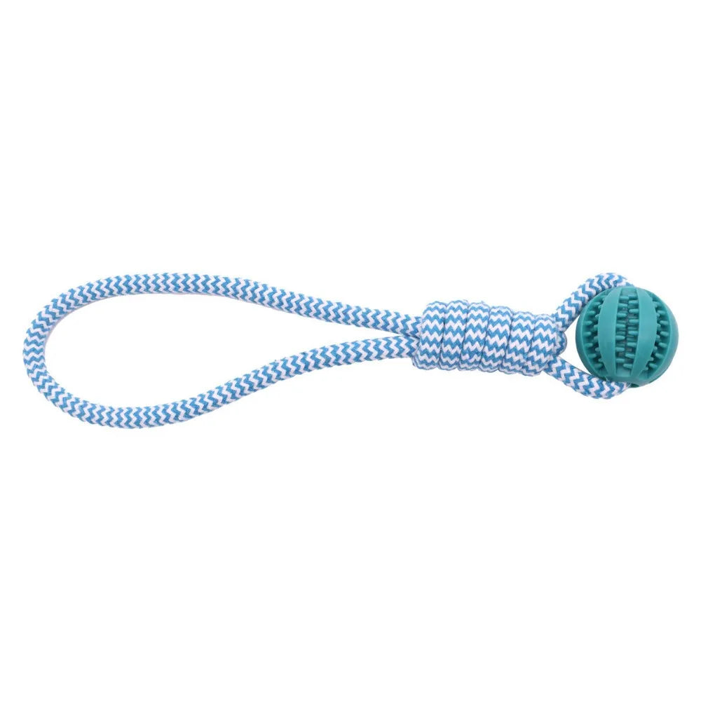 Dog Chew Toy Rubber Ball for Teeth Cleaning & Training