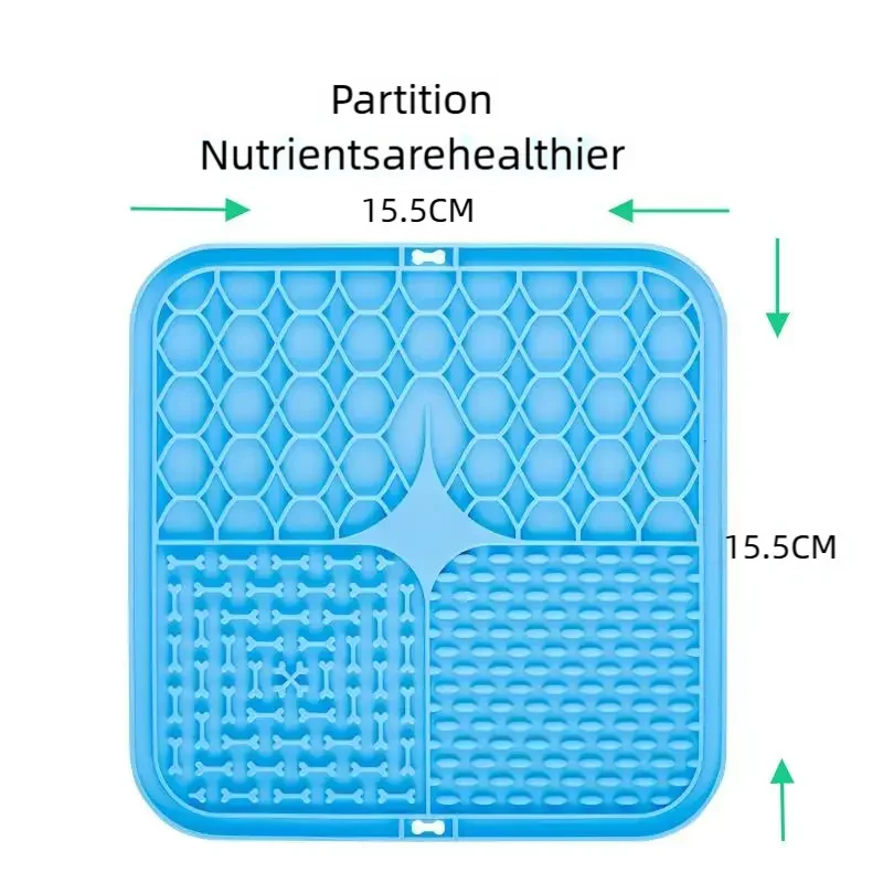 Dog Lick Mat Silicone Slow Feeder for Bathing & Training