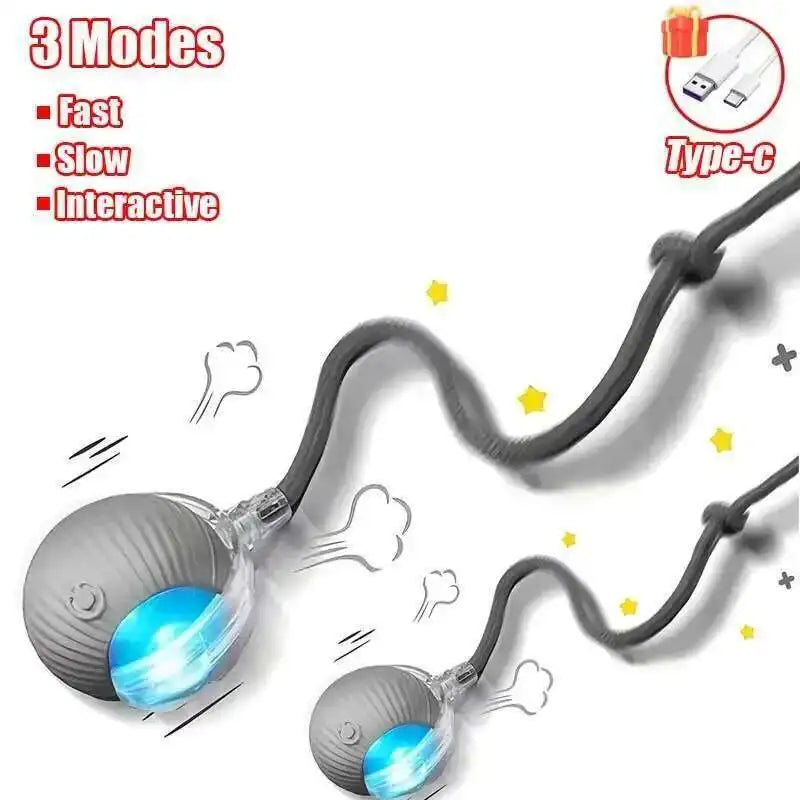 Automatic Dog Ball Toy – Rechargeable Interactive Rolling Ball