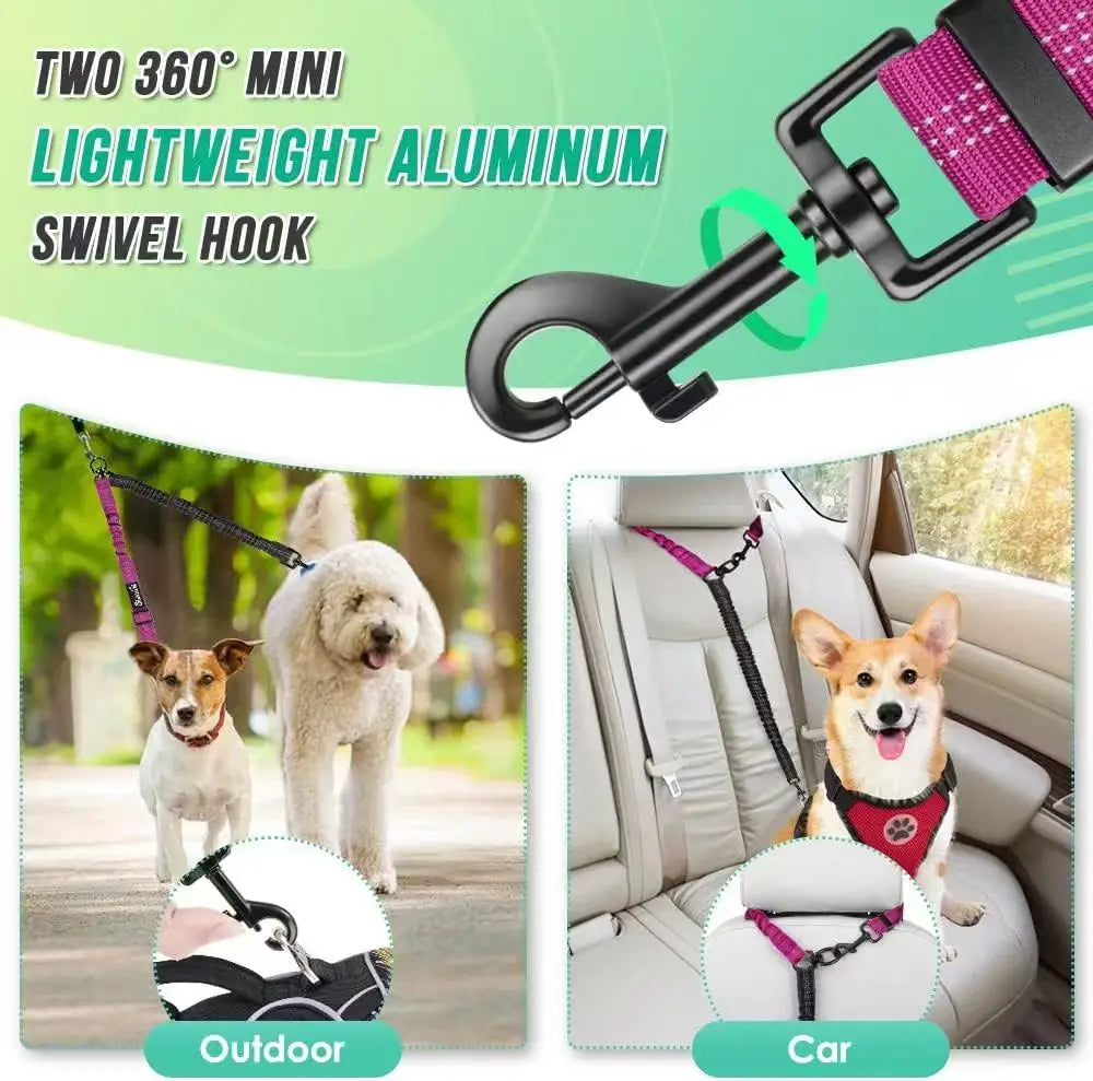 Double Dog Leash – 1.6ft Dual Dog Walking Attachment