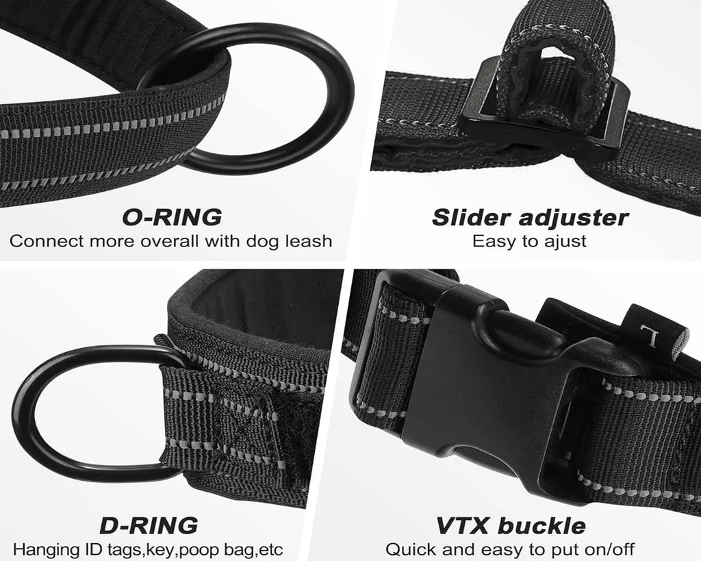 No Pull Dog Harness Large Breed Adjustable Reflective Padded Vest