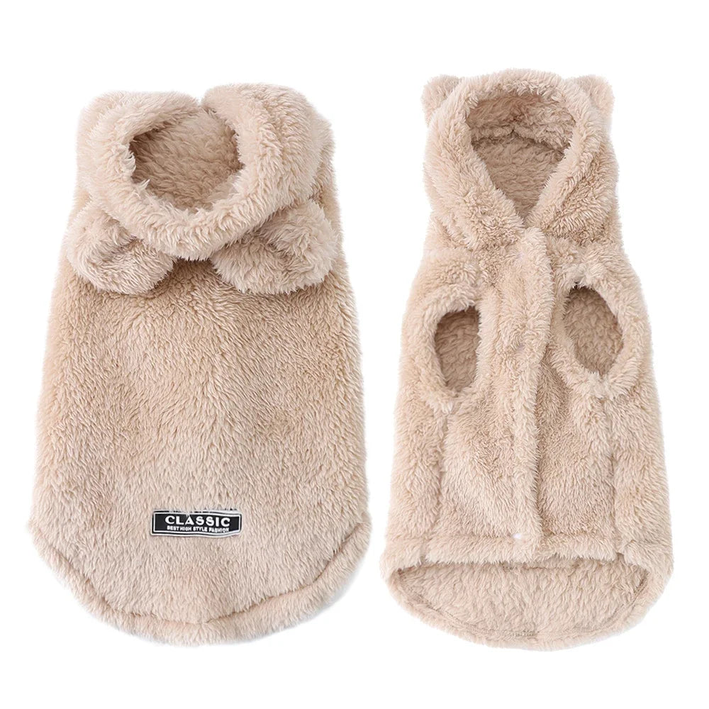 Dog Hoodie – Soft Fleece Coat for Small & Medium Dogs