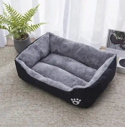 Large Dog Bed – Warm Square Pet Nest for Dogs & Cats