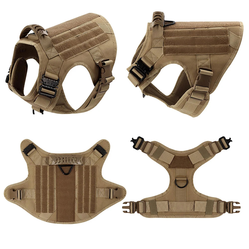 Tactical Dog Harness – Large Nylon Training Vest with Quick Release