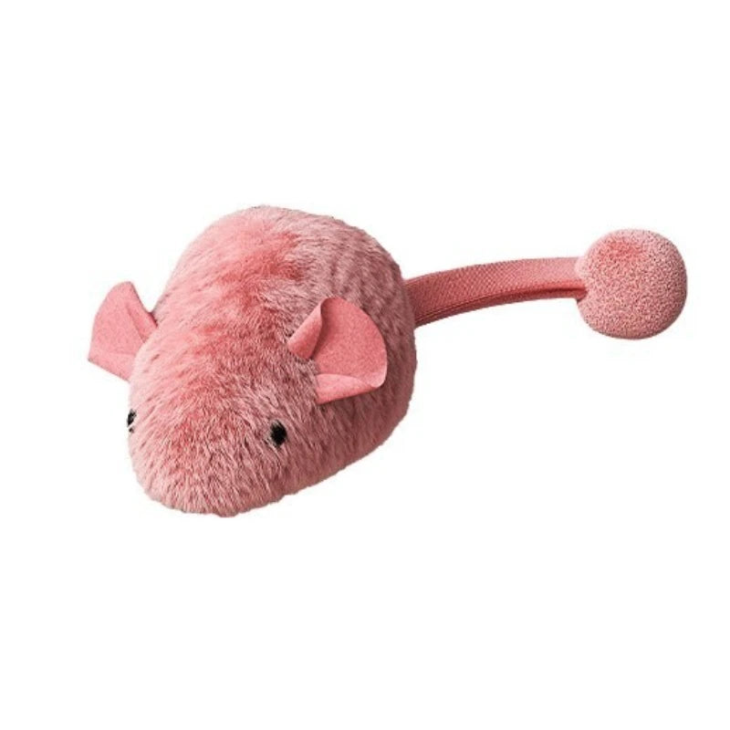 Squeaky Mouse Cat Toy – Plush Interactive Chew Toy