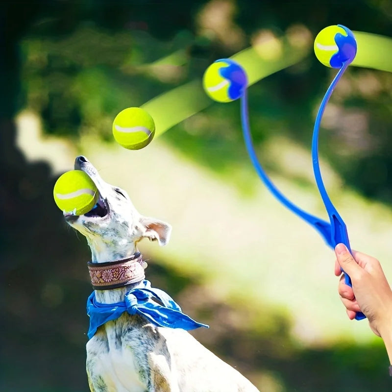 Dog Ball Launcher – Tennis Ball Thrower for Outdoor Fetch