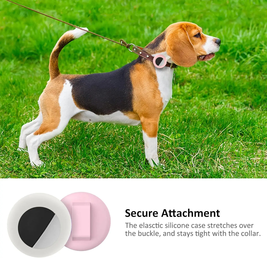 Cat AirTag Holder – Silicone GPS Tracker Collar Case