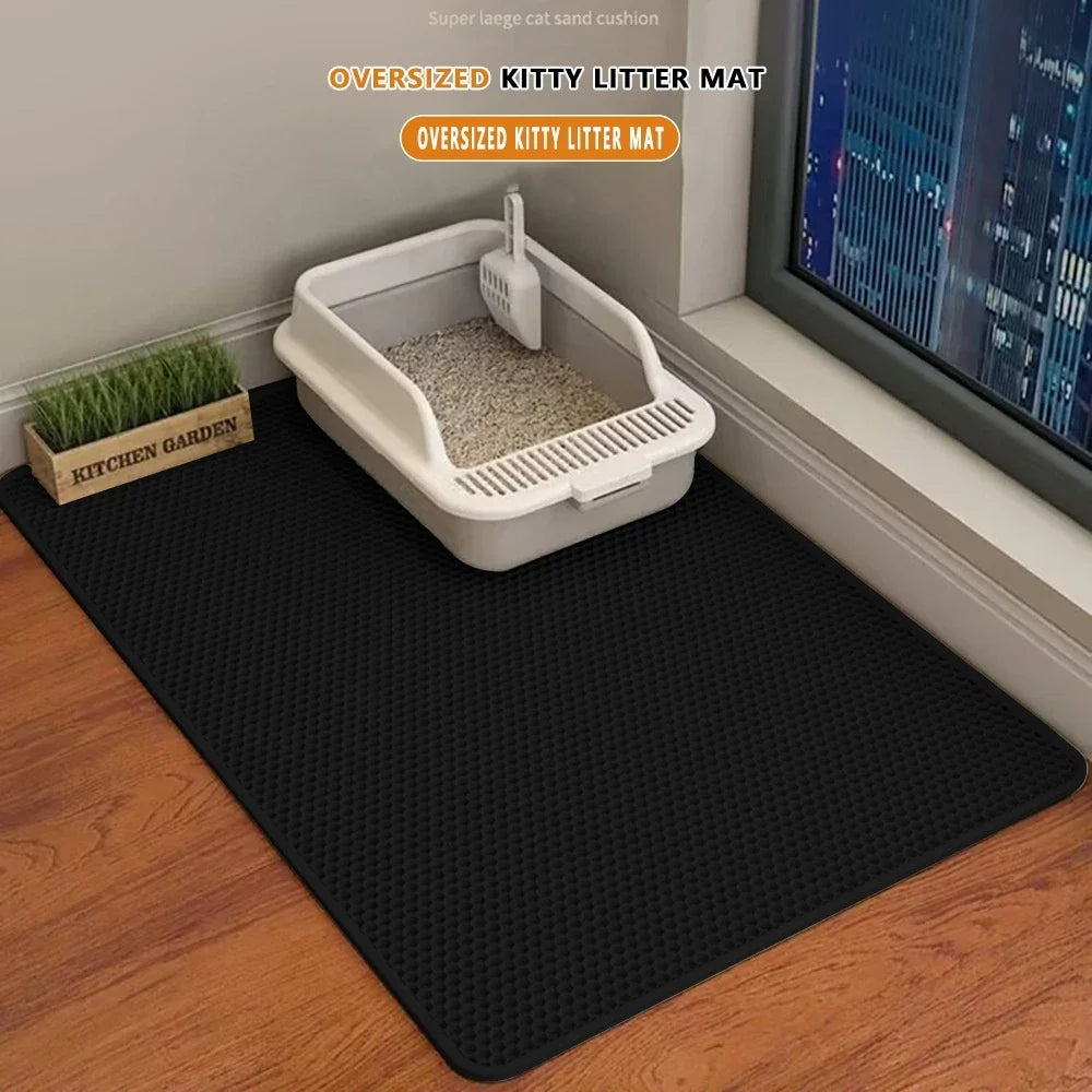 Cat Litter Mat – 2-Layer Sand Trapping Waterproof