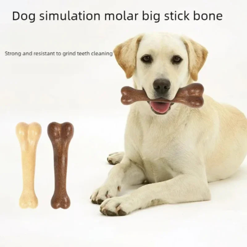Dog Bone Chew Toy – Wooden Puppy Toy for Small to Large Dogs
