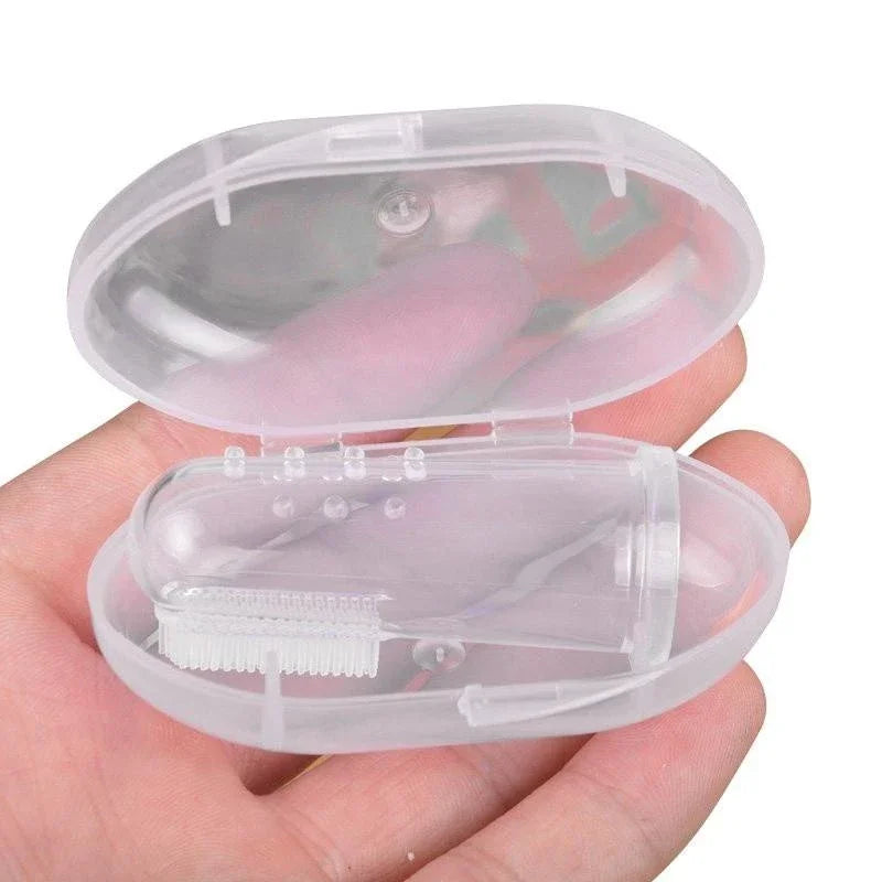 Dog Finger Toothbrush Silicone Pet Dental Cleaning Brush