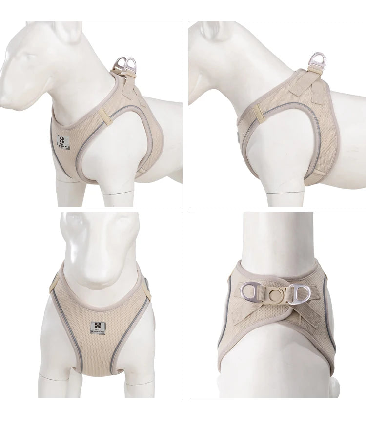 Dog Harness and Leash Set – Adjustable Reflective Puppy Harness