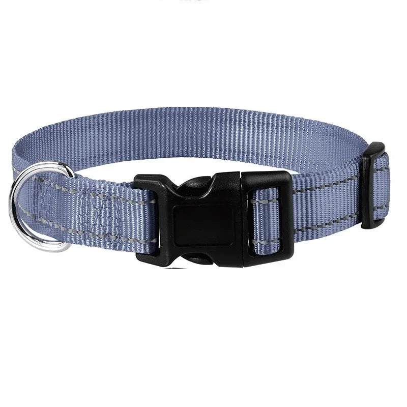 Reflective Dog Collar, Adjustable Nylon Safety Collar for Small Dogs