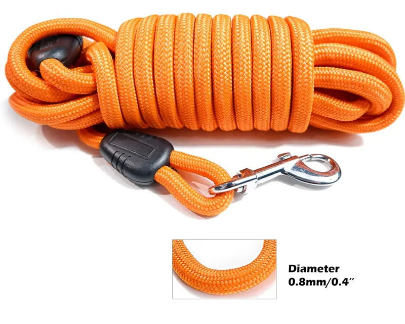Long Dog Training Leash – 5M/10M/15M Nylon Recall Lead