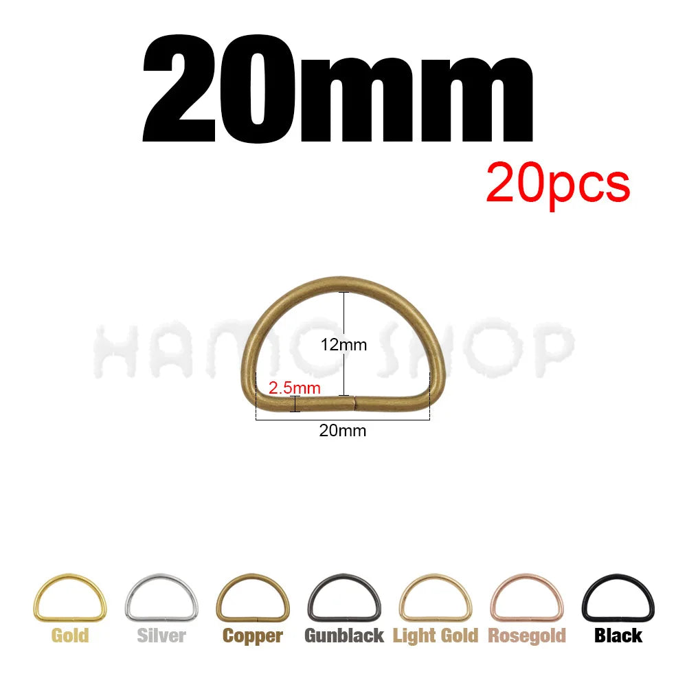 Metal D Ring Buckle – Bag Strap Hardware for Leather Craft DIY