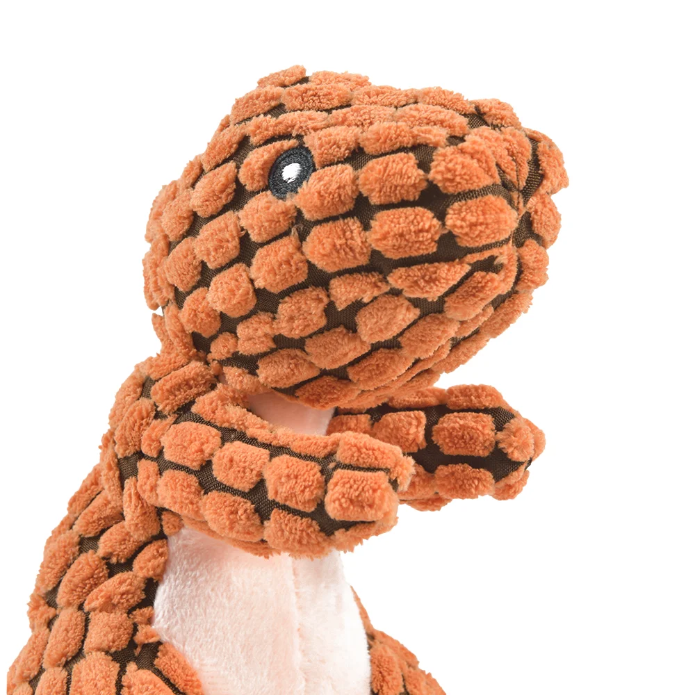 Plush Dog Toy Dinosaur Chew Toy for Small Dogs