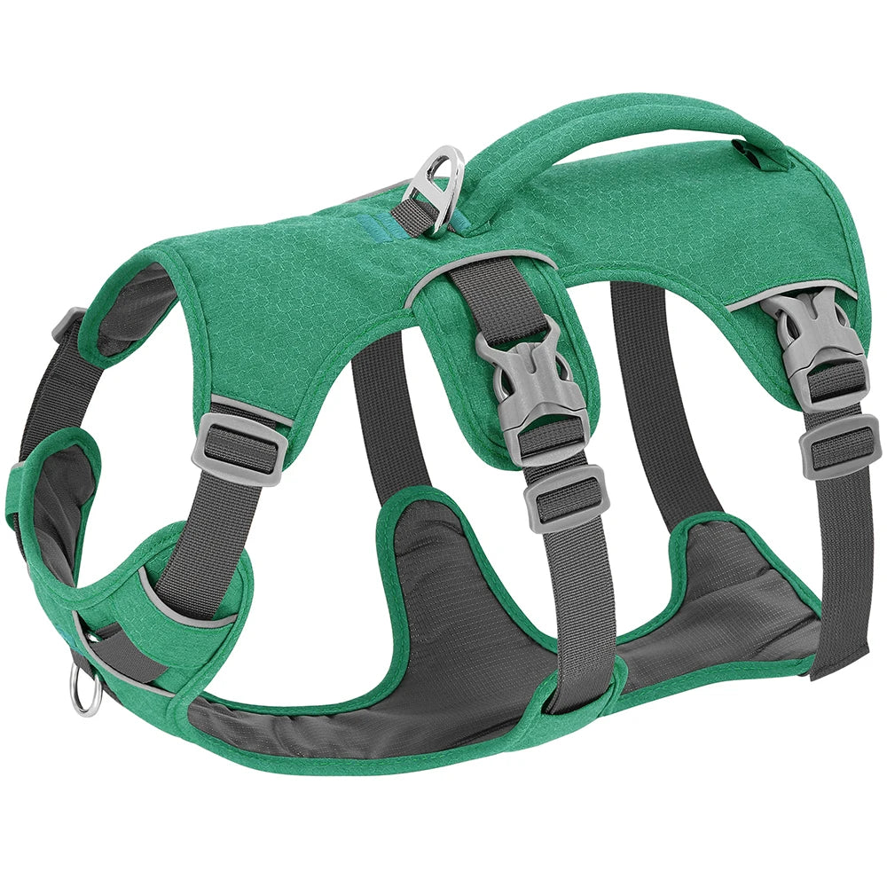 Reflective Dog Harness, Adjustable Nylon Vest with Handle