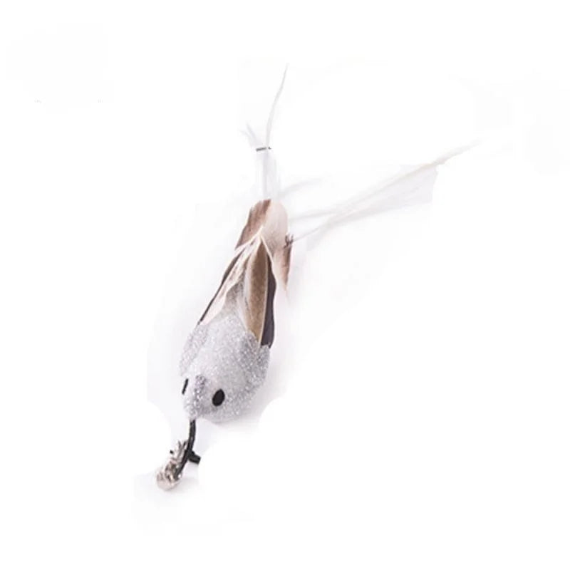 Interactive Feather Cat Wand with Bell & Suction Cup