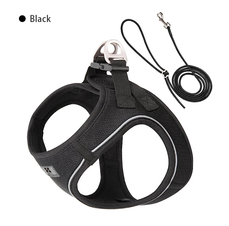 Cat Harness and Leash Set – Reflective Adjustable Vest