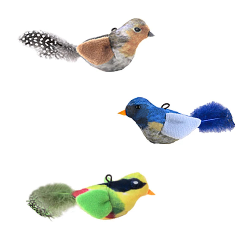 Bird Cat Toy with Catnip, Feather & Plush Design for Kittens