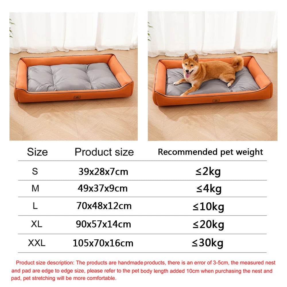 Waterproof Dog Bed – Thick Non-Slip Sofa Bed for Large Dogs & Cats