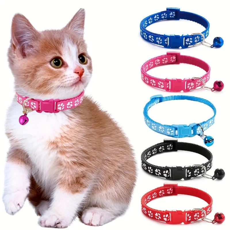 Cat Collar With Bell – Adjustable Colorful Collar for Kittens
