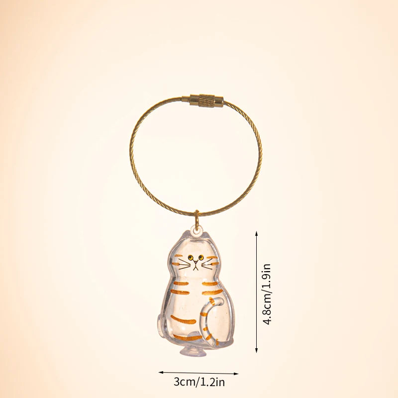 Cat Hair Memorial Keychain – Pet Fur Keepsake Storage Capsule