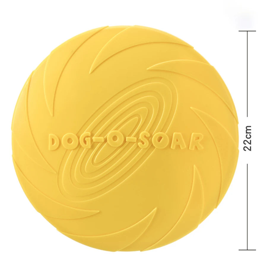 Flying Disc Dog Toy – TPR Rubber Fetch & Outdoor Training Toy