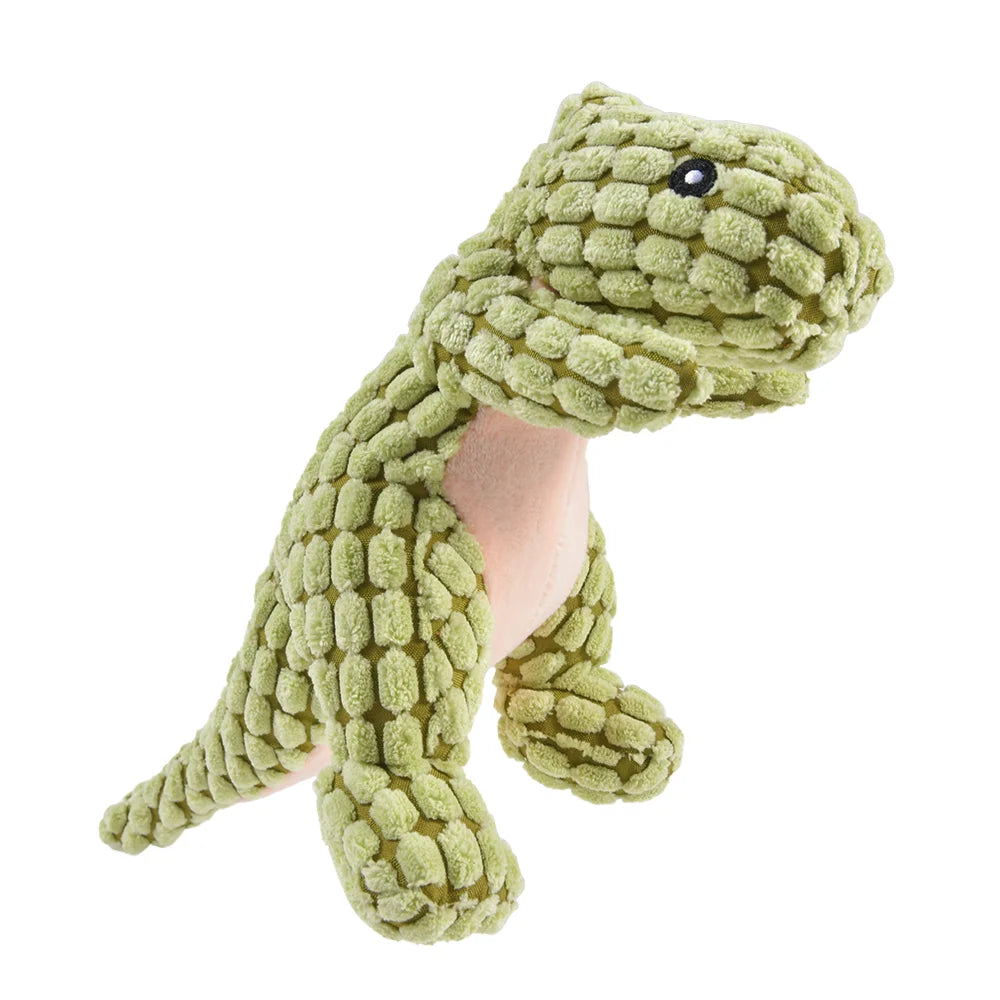 Plush Dog Toy Dinosaur Chew Toy for Small Dogs