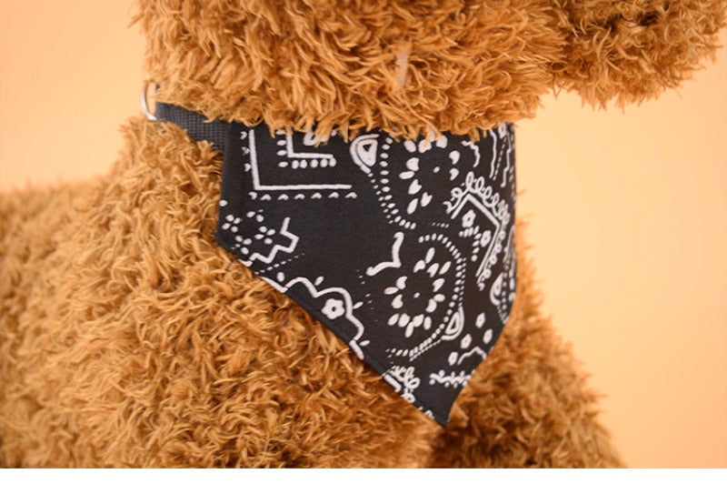 Pet Bandana – Adjustable Triangle Scarf for Dogs & Cats