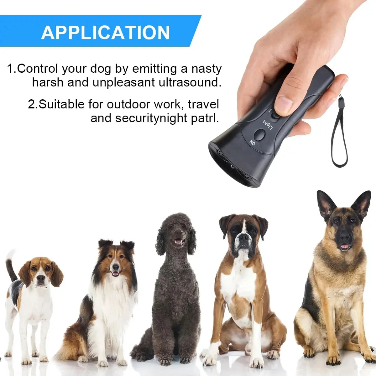 Ultrasonic Dog Repellent – Portable Dog Training Device