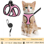 Cat Harness and Leash – Adjustable Reflective Soft Mesh Vest