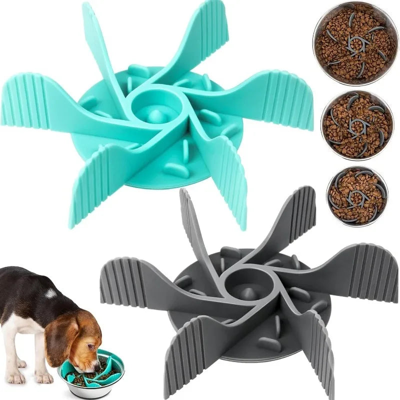 Slow Feeder Dog Bowl Insert Silicone Suction Cup Feeding Mat