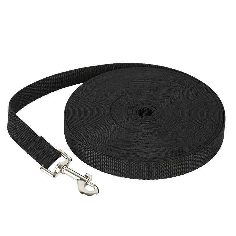 Long Dog Leash – 1.2M-30M Nylon Training Rope for Outdoor Use