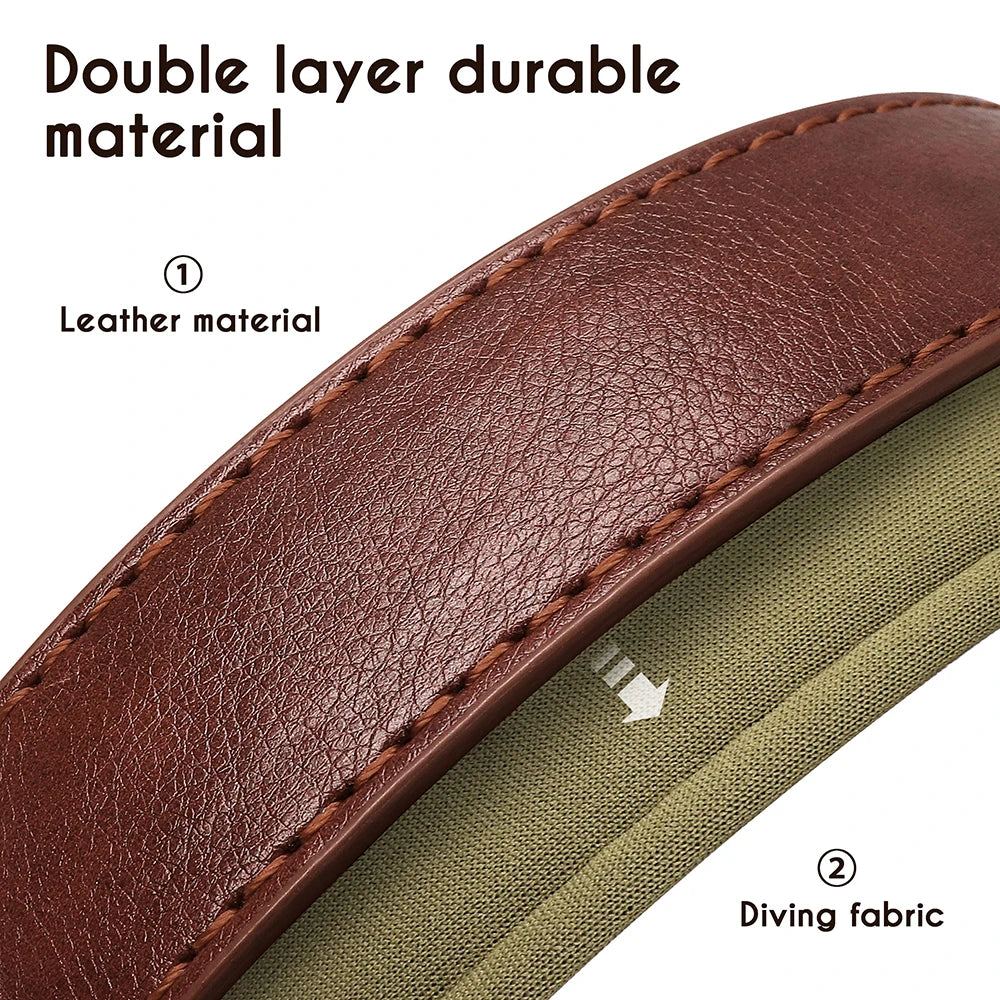 Personalized Dog Collar, Adjustable Padded PU Leather Collar