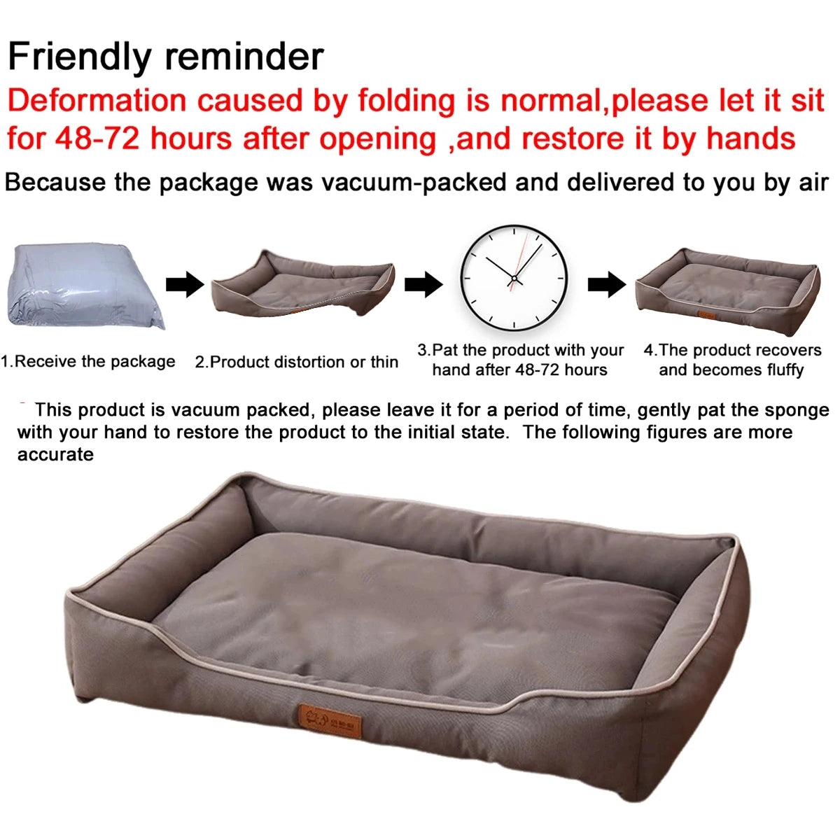 Waterproof Dog Bed – Thick Non-Slip Sofa Bed for Large Dogs & Cats