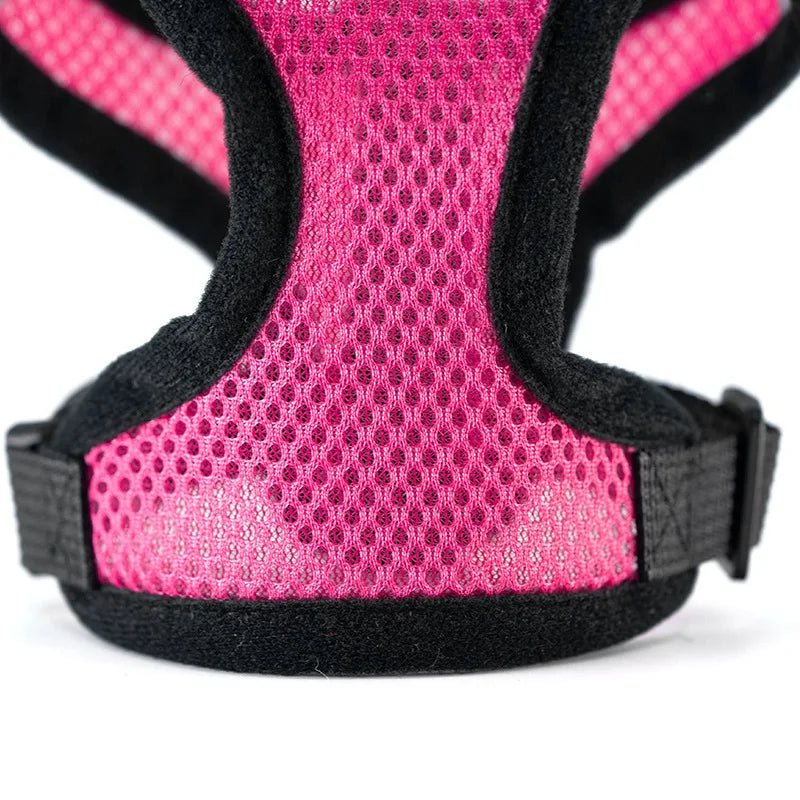 Adjustable Dog Harness Vest, Mesh Puppy Walking Harness