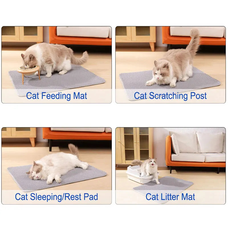 Cat Litter Mat – Waterproof Double Layer Litter Catcher