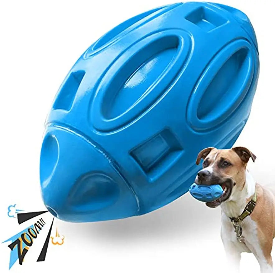 Rubber Dog Chew Ball – Squeaky Toy for Medium & Large Dogs