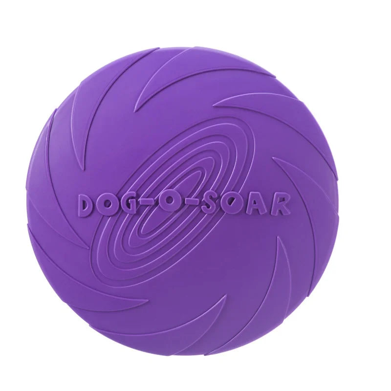 Flying Disc Dog Toy – Silicone Interactive Fetch Toy for Puppies