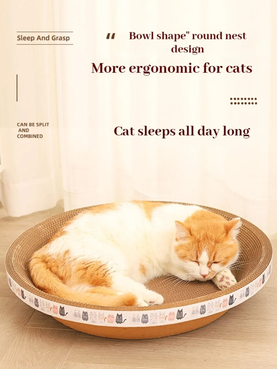 Cat Scratching Post – Corrugated Cat Scratcher with Catnip