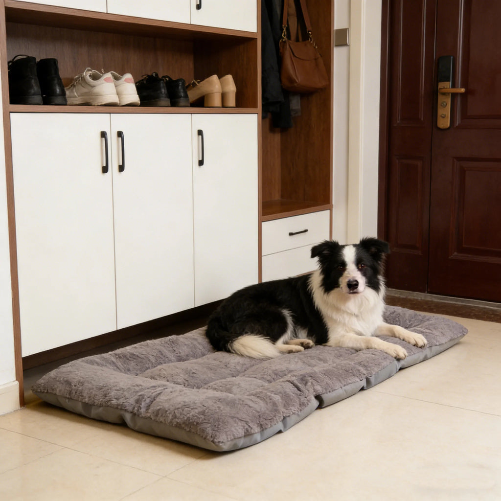 Plush Dog Bed Soft Padded Mat for Small Medium Large Dogs