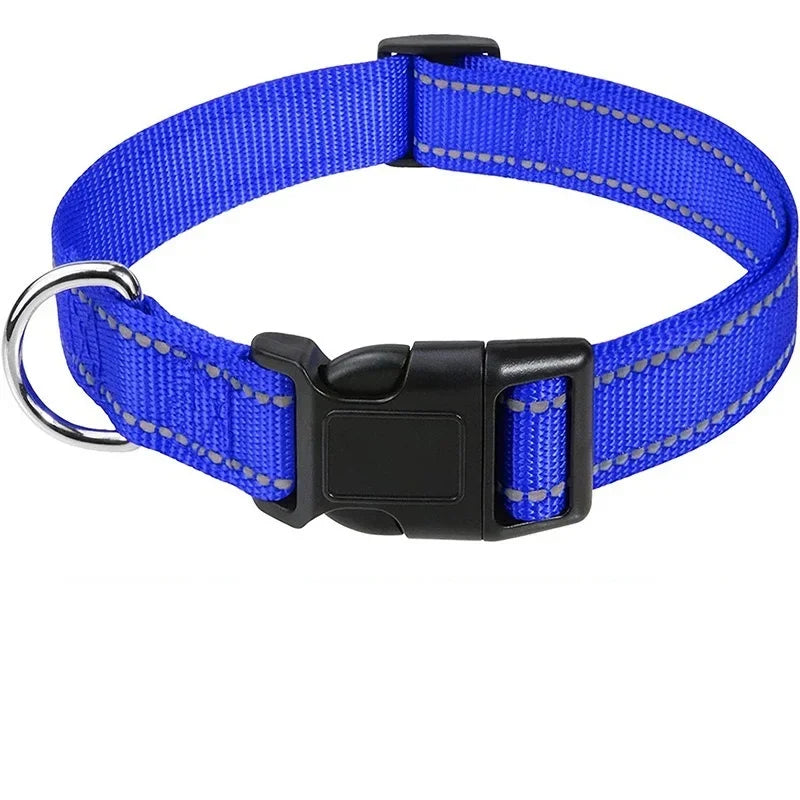 Reflective Dog Collar, Adjustable Nylon Safety Collar for Small Dogs