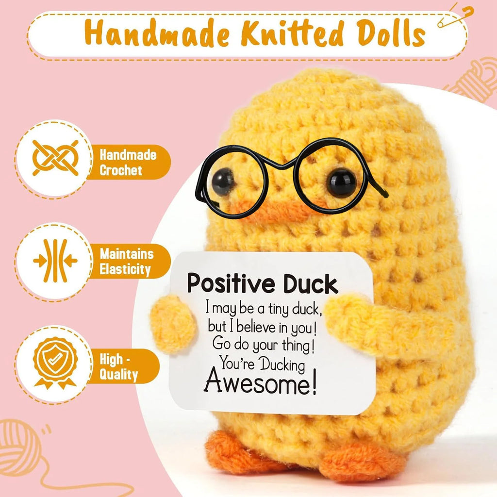 Crochet Plush Pocket Hug Doll, Handmade Mini Plush Gift